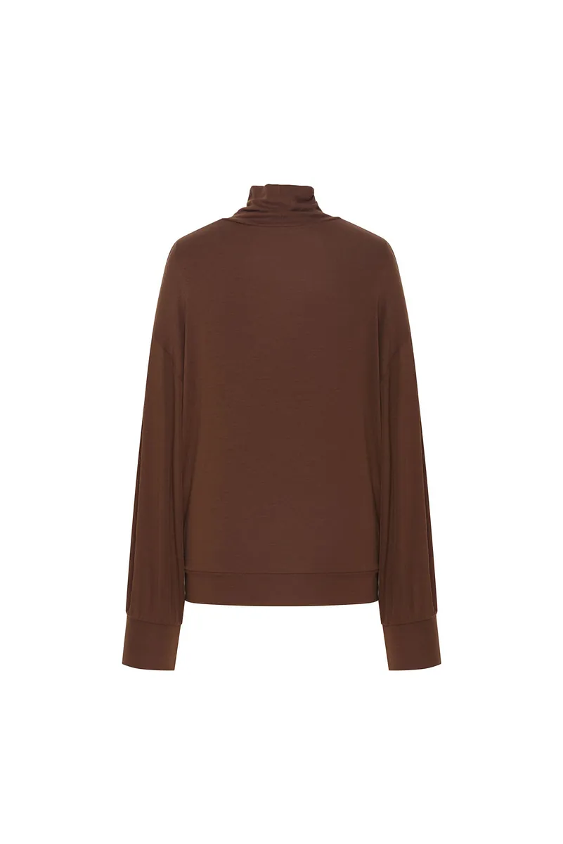 Studio Doe - Puff-sleeve Turtleneck Pullover
