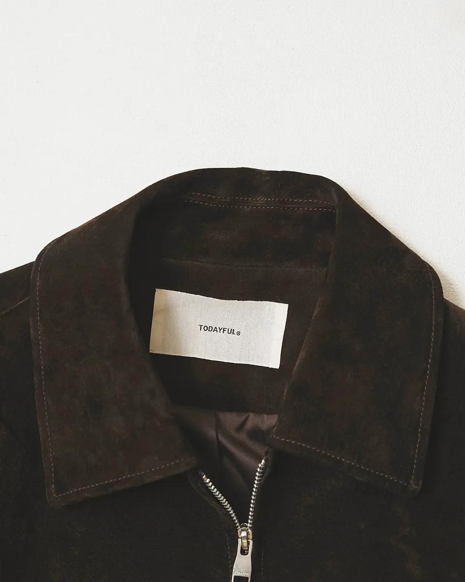 [PRE-ORDER] TODAYFUL - Suede Zip Blouson