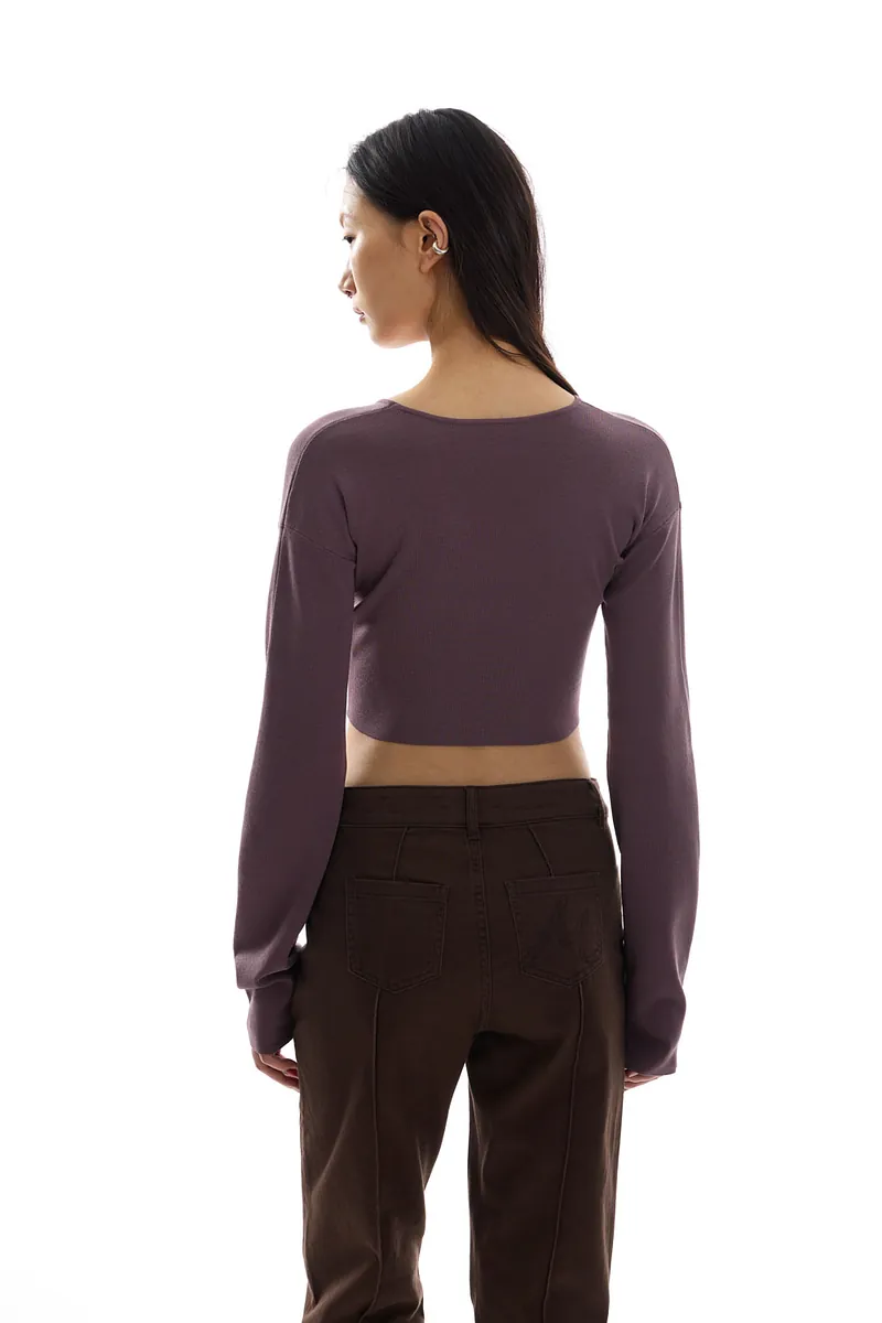 Studio Doe - Doe：Molly Reversible Curved Sleeve Knit Top