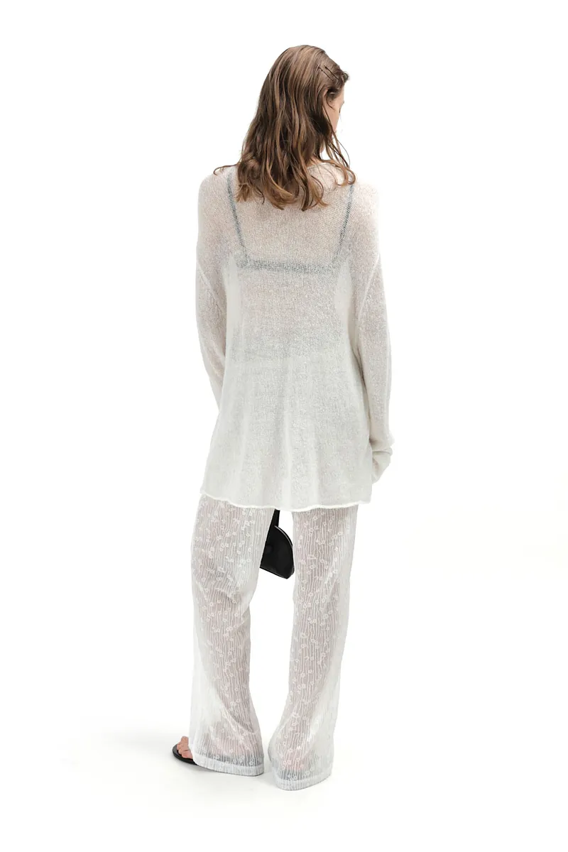 Studio Doe - Floral Pattern Sheer Easy Pants