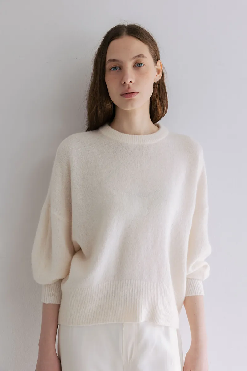 Studio Doe - Crew Neck Curved Sleeve Sweater