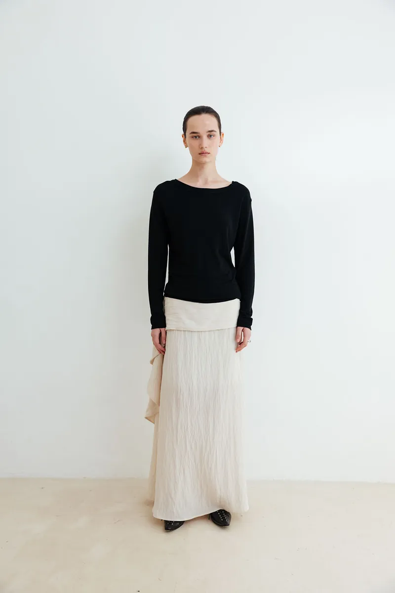 Studio Doe - Premium Tencel Wide Neck Knit Top