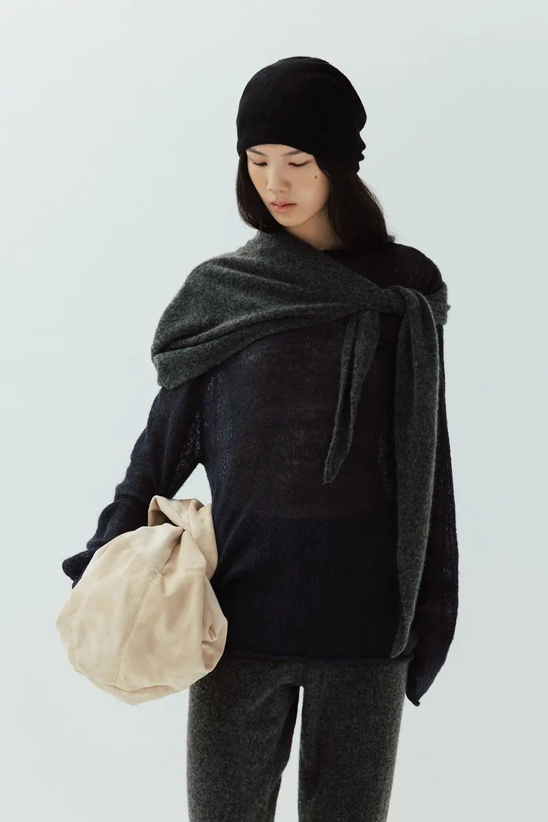Studio Doe - Cashmere Soft Knit Hooded Scarf