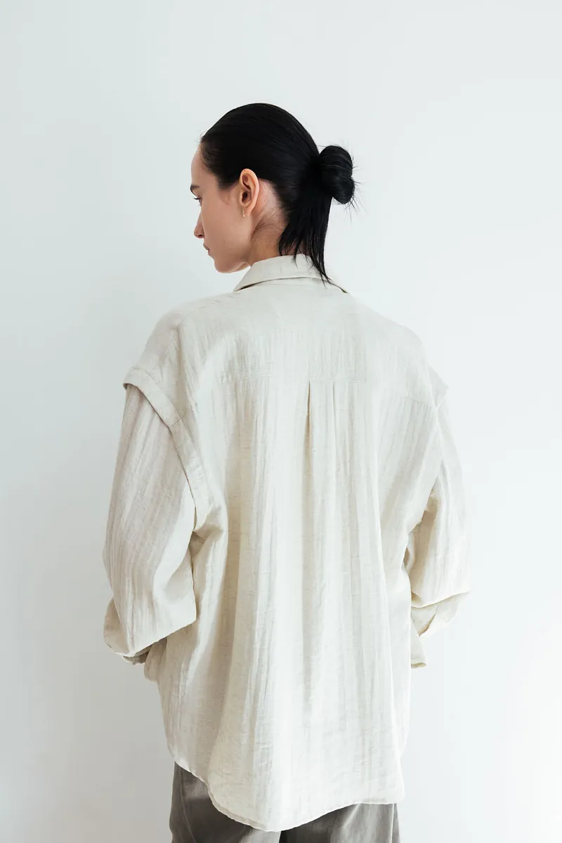 Studio Doe - Layered Panel Textured Shirt