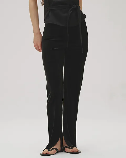 Velour Slit Leggings