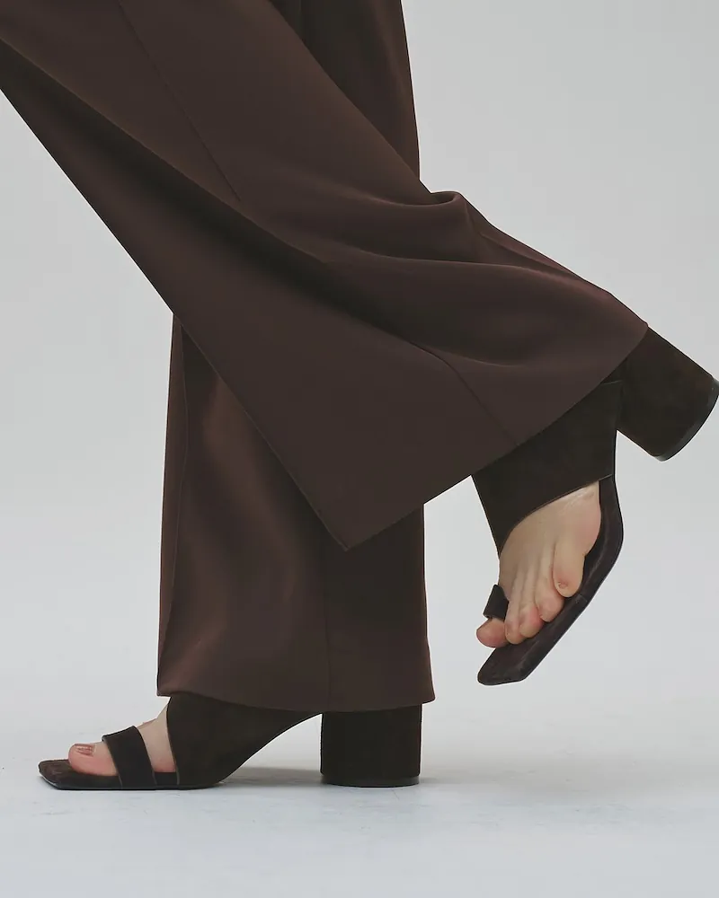 TODAYFUL - Square Suede Sandals