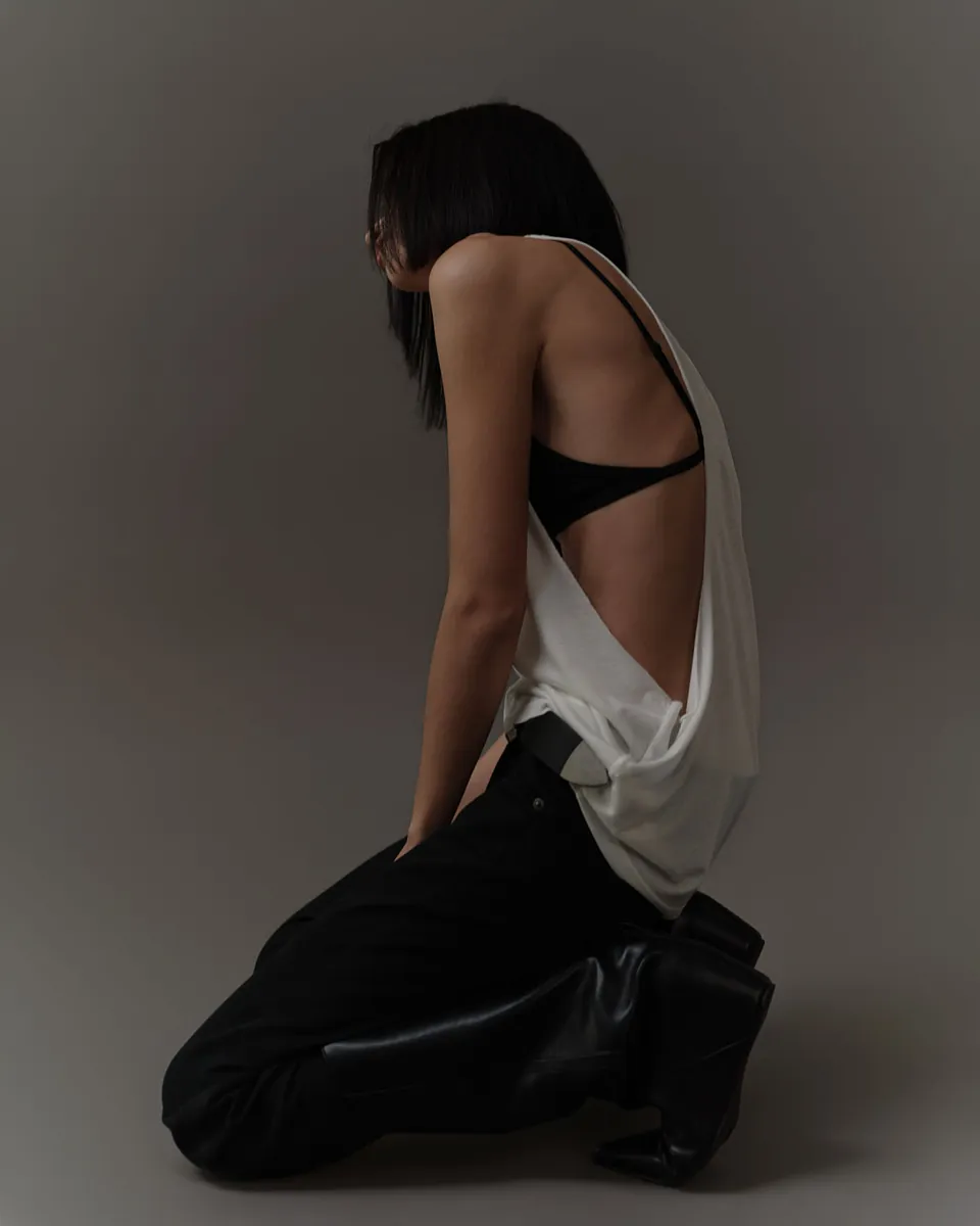 Studio Doe - Doe：Molly Raw Edge Cut-Off Tank Top