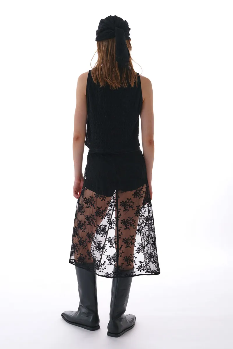Studio Doe - Jacquard Textured Shirred Tank Top