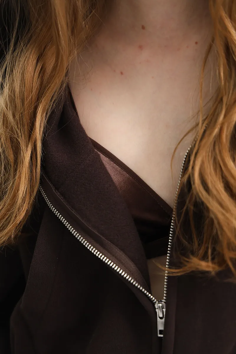 Studio Doe - Fleece Cropped Zip Hoodie