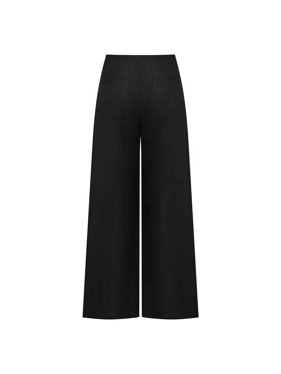 Studio Doe - Tencel Linen Low-Rise Wide Pants