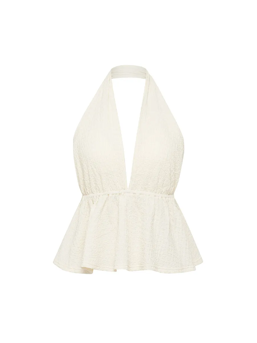 Studio Doe - Shirred Texture Backless Bratop