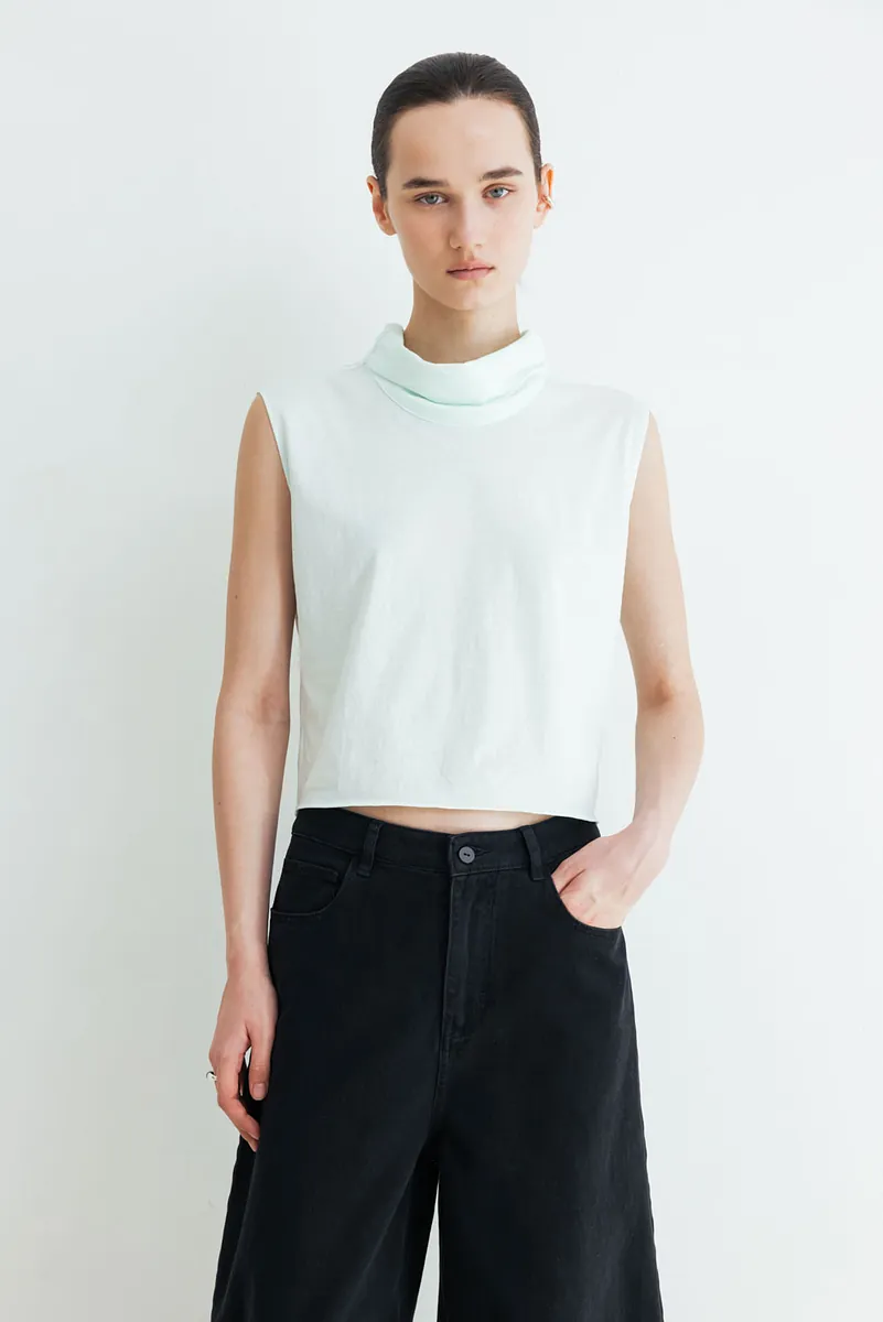 Studio Doe - Gathered Neck Textured Top