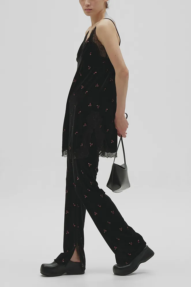 [PRE-ORDER] TODAYFUL - Petit Flower Velour Leggings